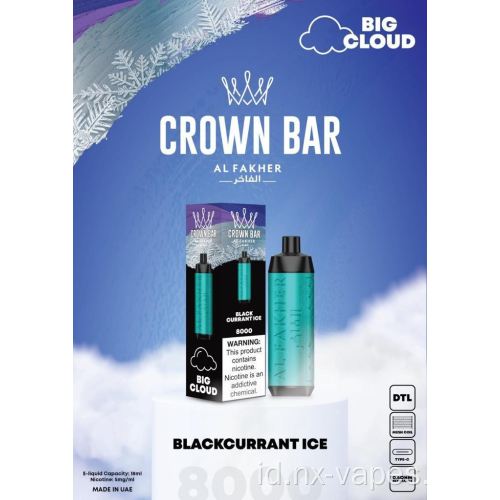 Al Fakher Crown Bar 8000 Vape Wholesale